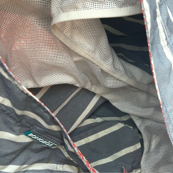 Bonobos Gray and White Striped Swim Trunks - Picture 5 of 6